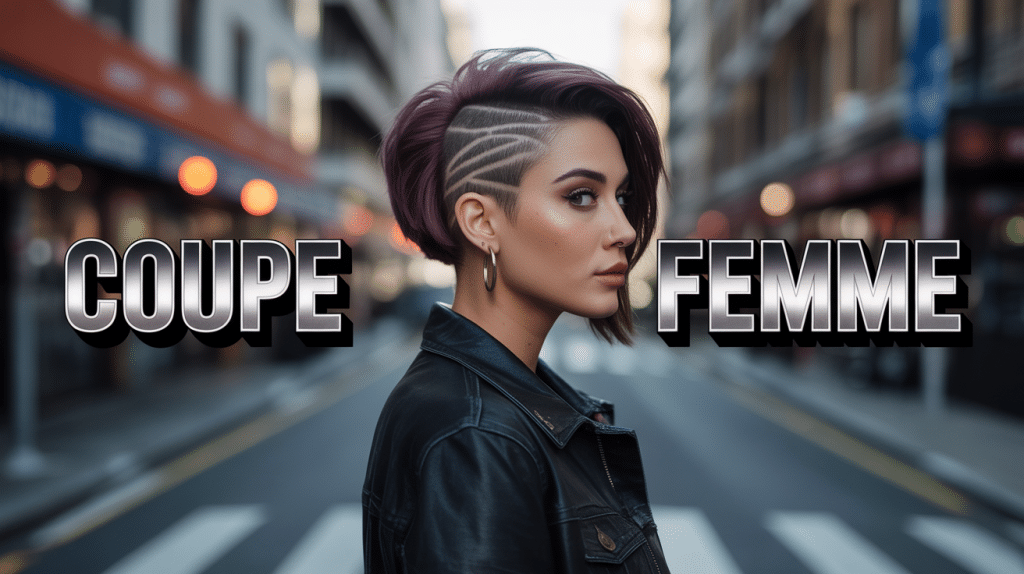 Coupe rock femme vue de dos style urbain