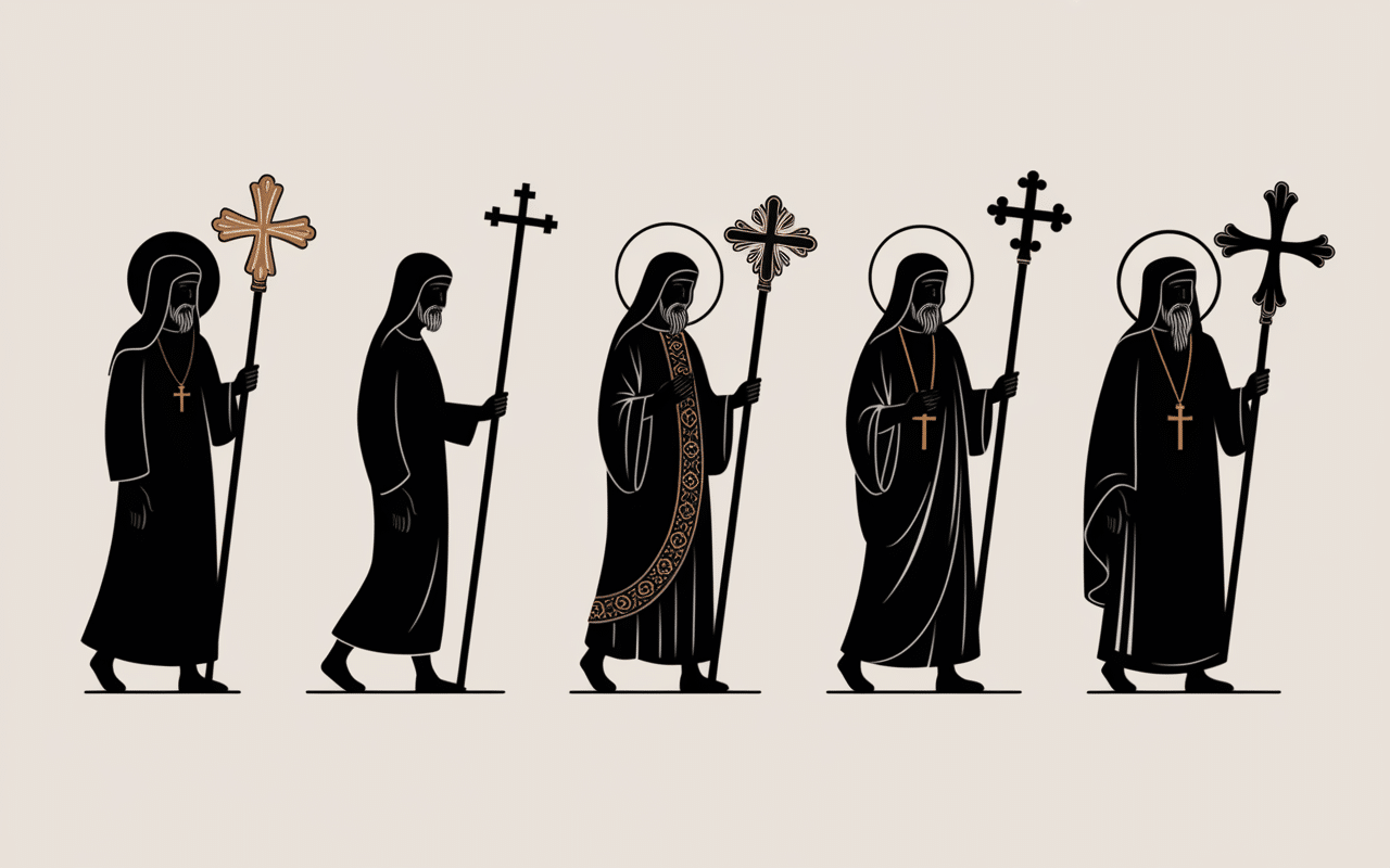 Illustration histoire croix chrétienne collier