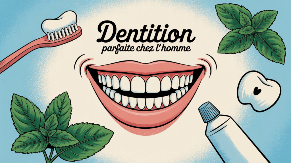 dentition parfaite homme sourire blanc moderne