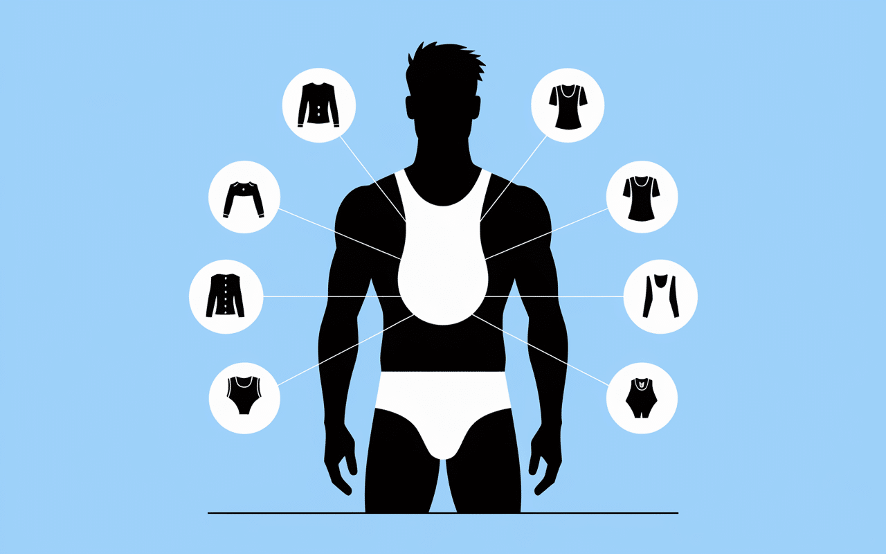 homme en string ficelle illustration choix sous vetement