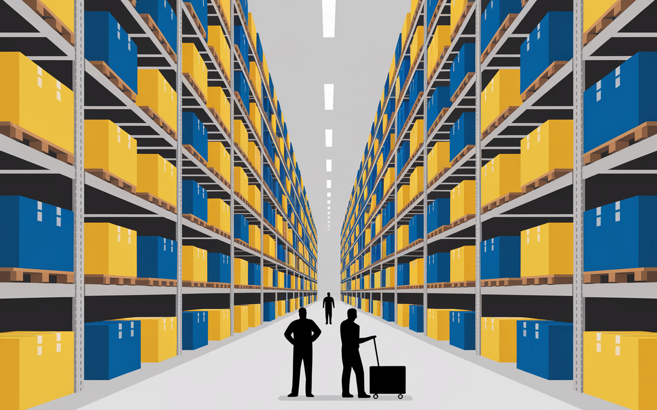 Entrepôt moderne international warehouse Shein