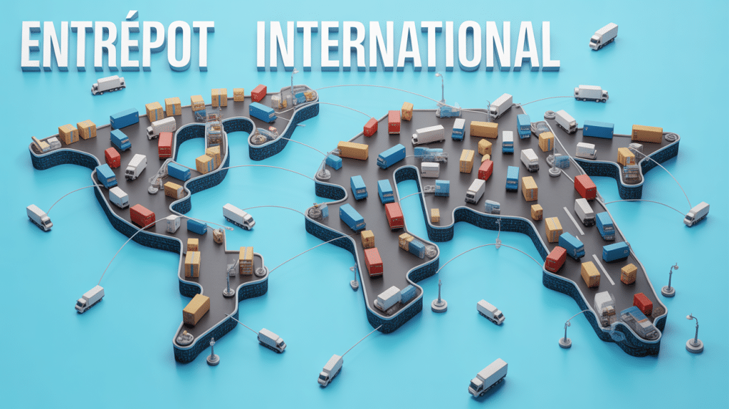 Vue réseau mondial international warehouse Shein