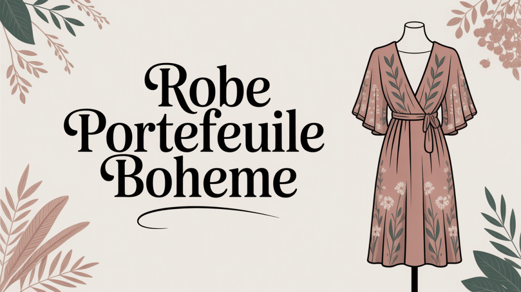 ma boheme robe portefeuille elegante tissu fluide motifs floraux