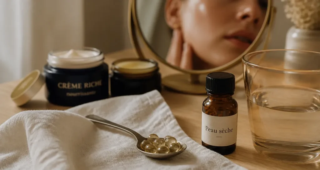 Peau sèche : 3 actifs indispensables pour restaurer votre barrière cutanée de l&rsquo;intérieur