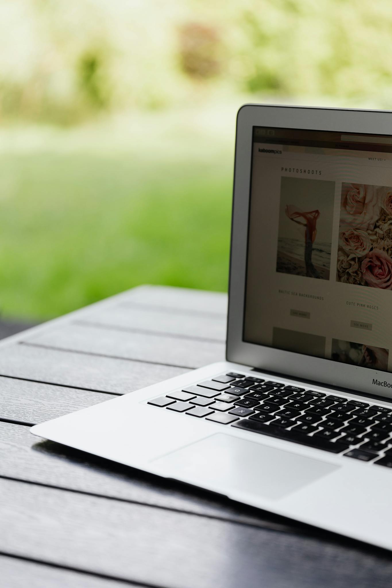 Webshop 1 close up of an open laptop on a