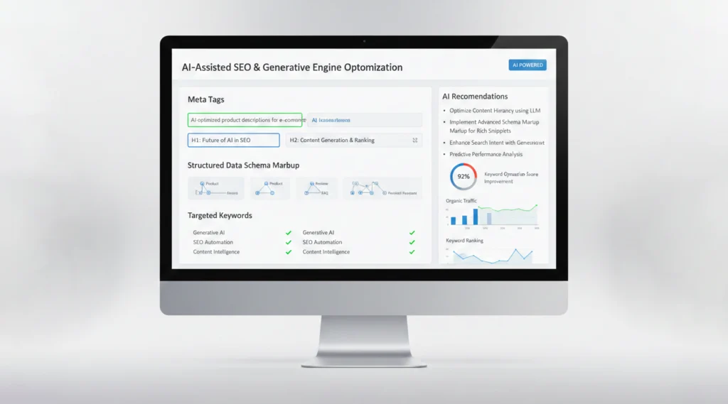 AI in website design for SEO and GEO