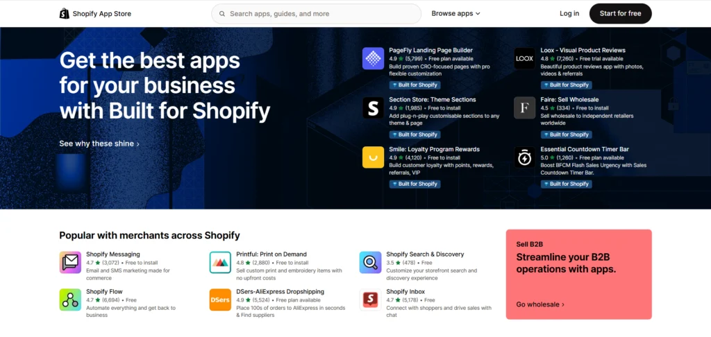 shopify store apps