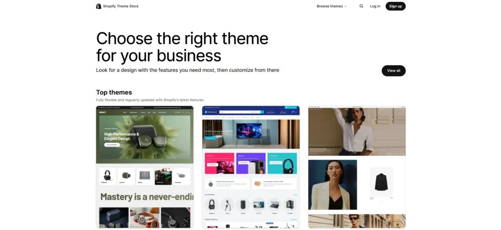 shopify store themes
