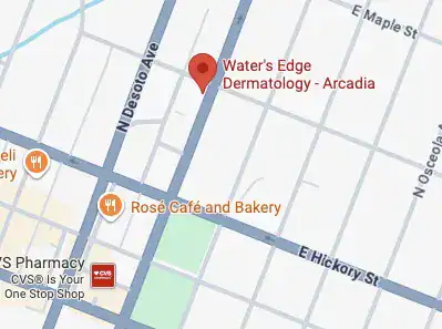 Map showing the location of Arcadia