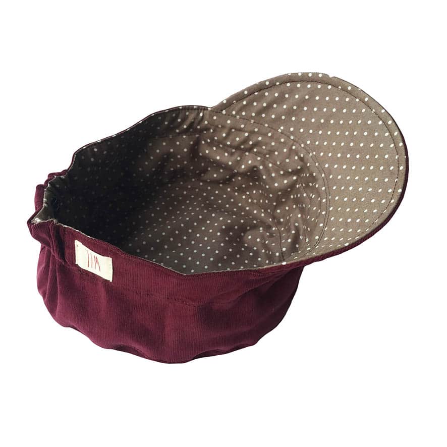 Wende Beanie weinrot