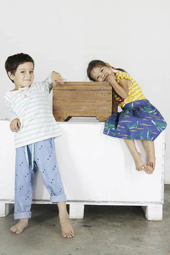 Chino Pants blau – Bild 2