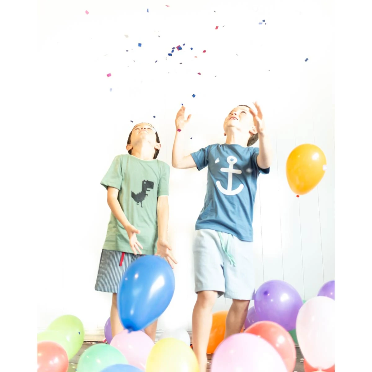 Anker - Shirt kurzarm mit Aufdruck blau – Bild 3