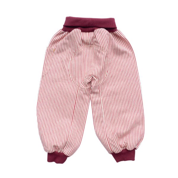 Cozy Pants Creme/Rot gestreift – Bild 3