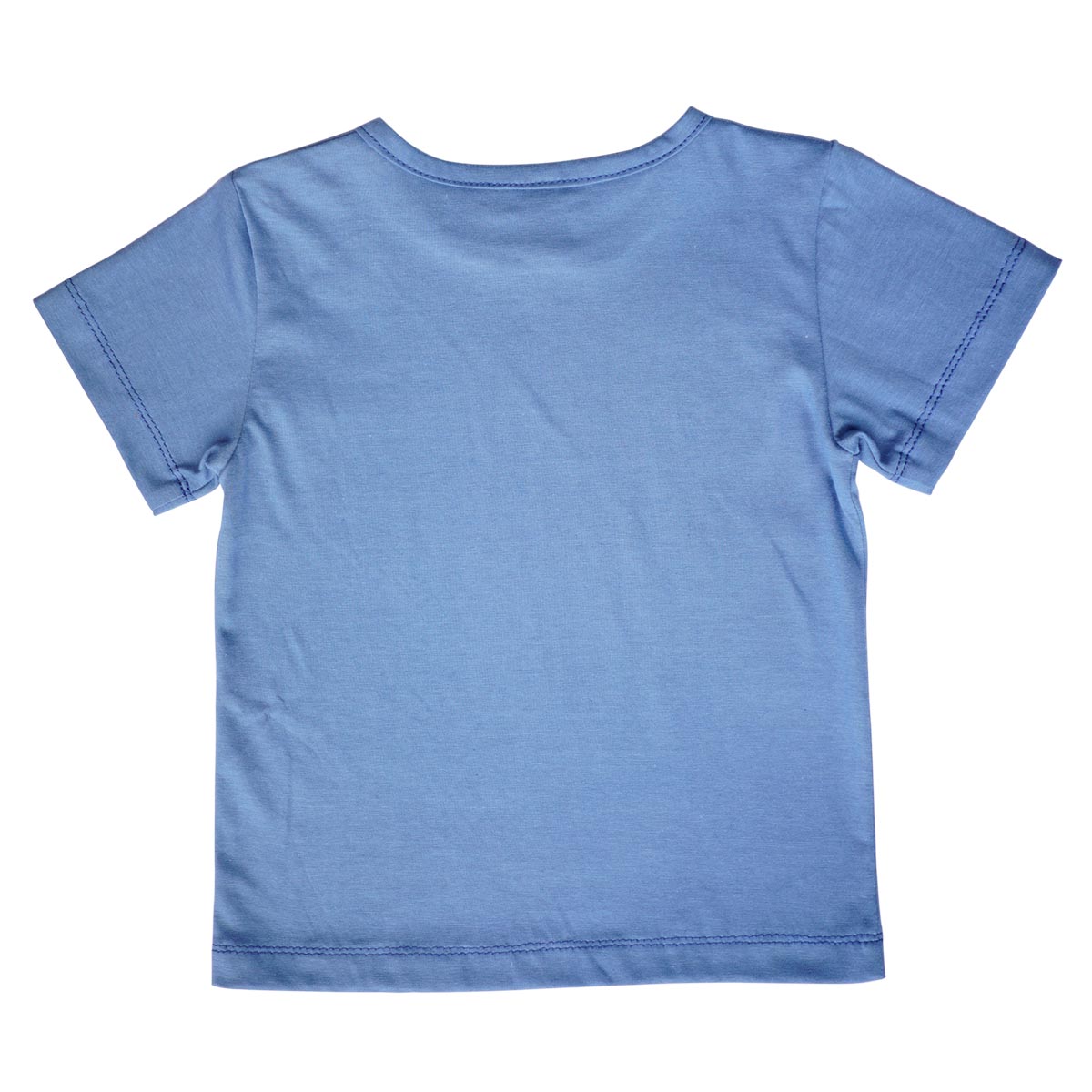 ABC - Shirt kurzarm mit Aufdruck blau – Bild 2