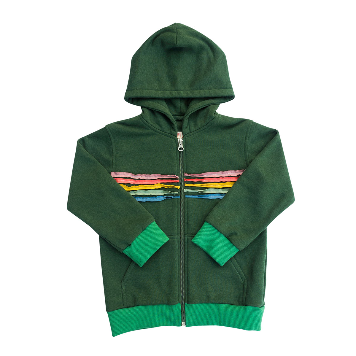 Hoodie Grün Rainbow