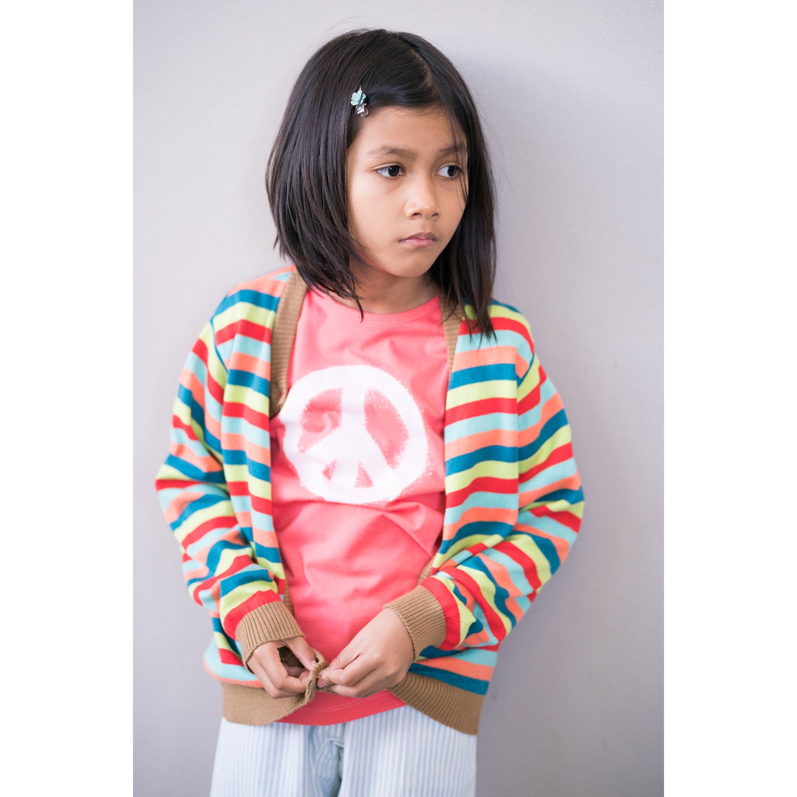 T-Shirt Peace Mädchen – Bild 2