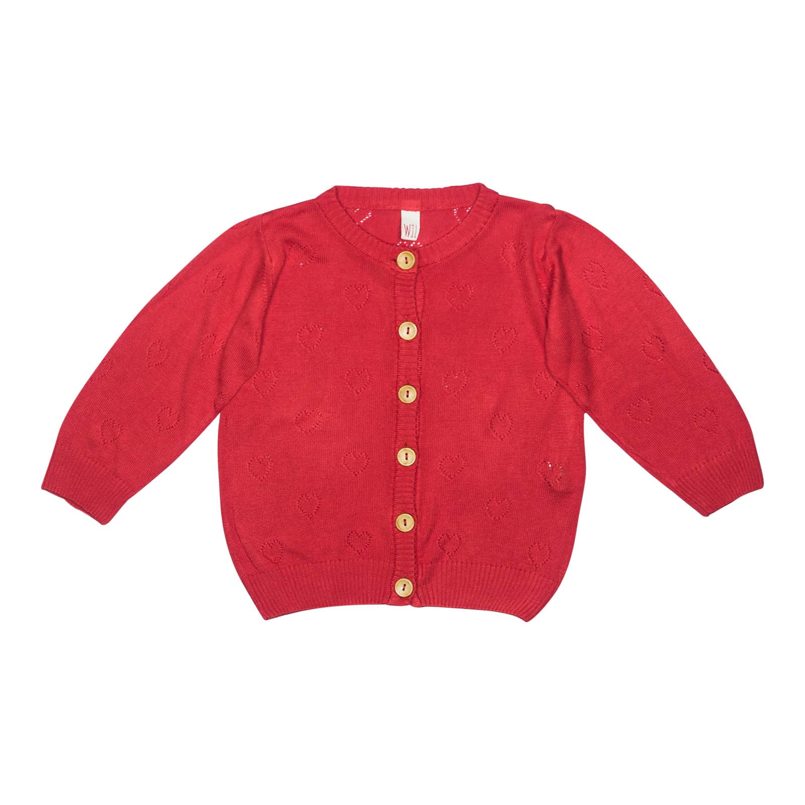 Bambus Strickjacke Rot