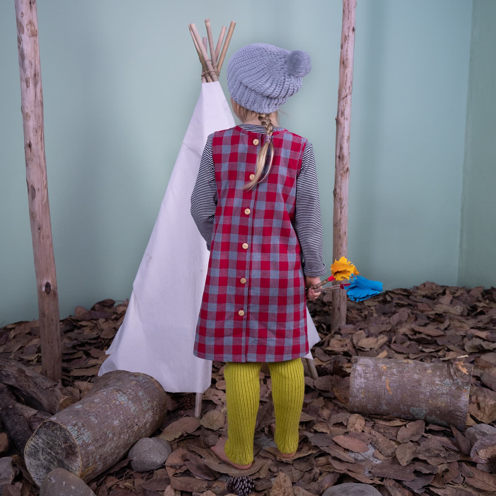 Schürzenkleid Kariert – Bild 3