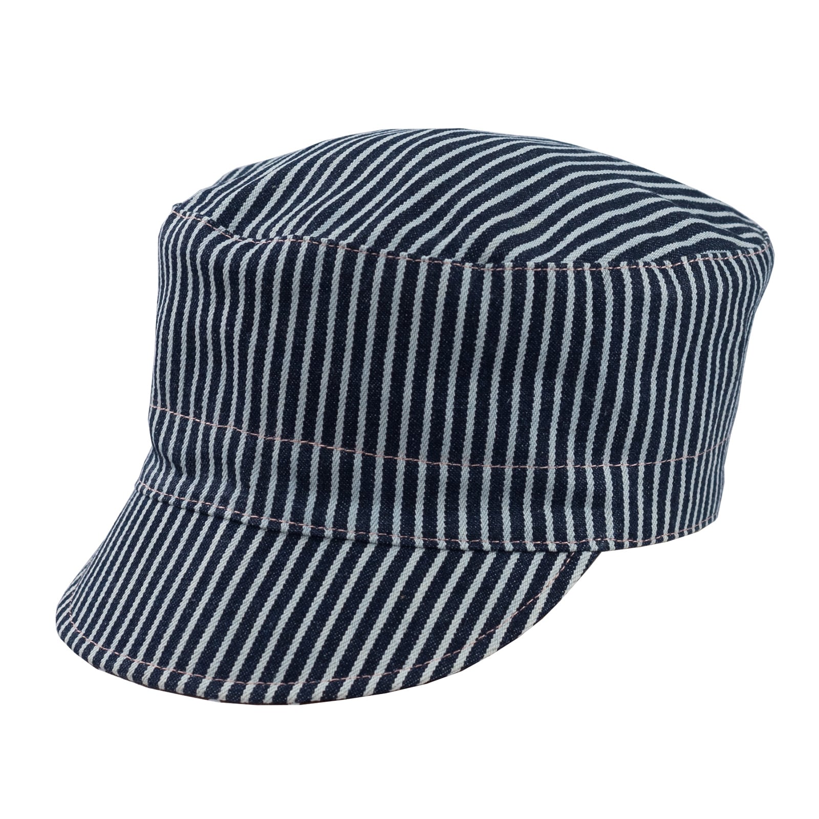 Wende Cap Jeans dunkelblau gestreift