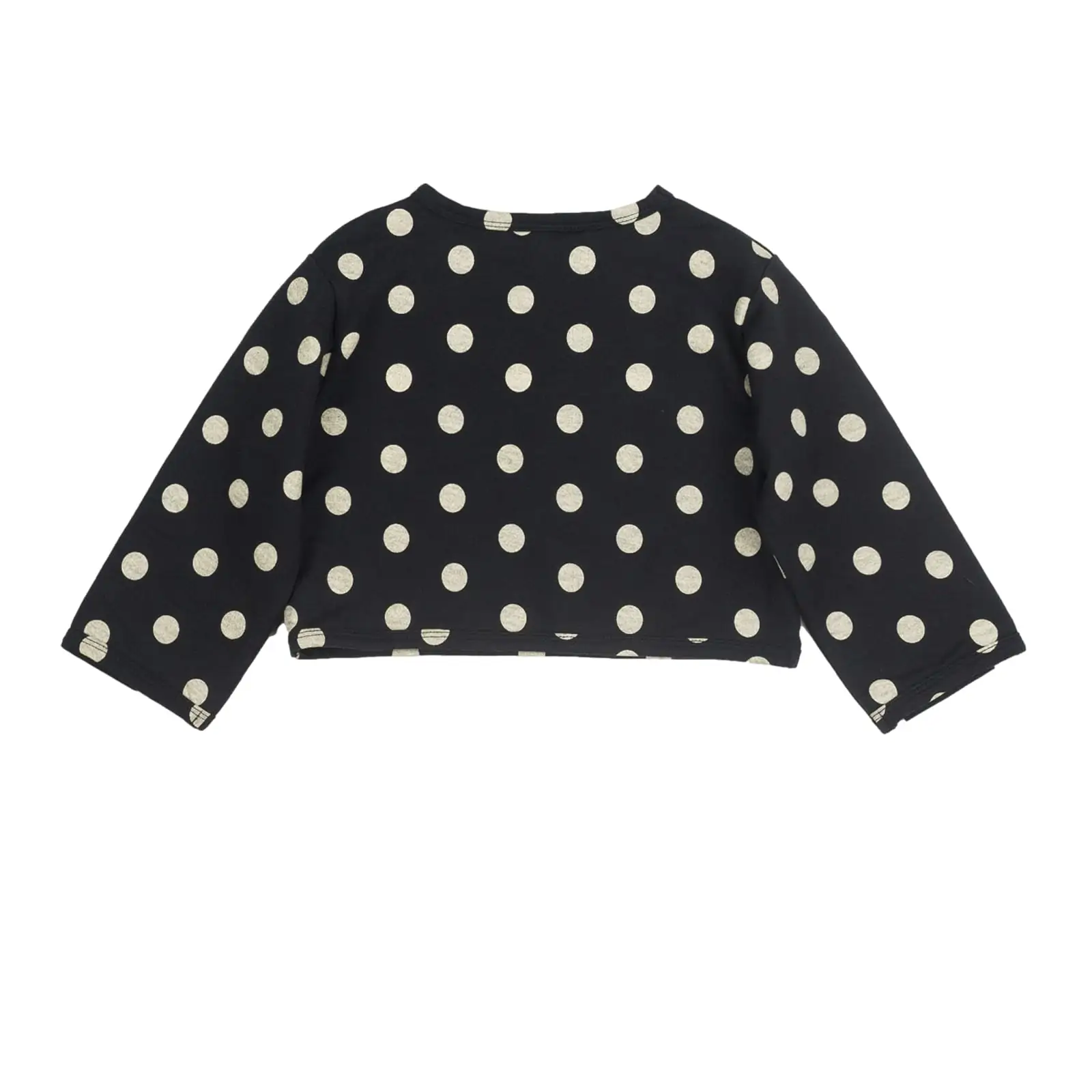 Crop Pullover Navy Gepunktet – Bild 4