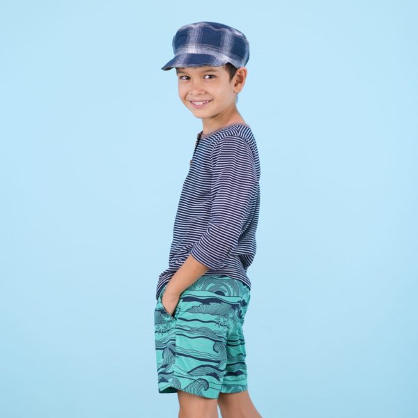 Shorts Seegrün Wave – Bild 2