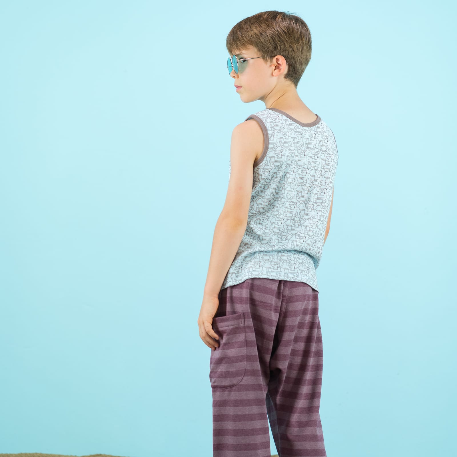 Trägershirt Hellblau – Bild 3