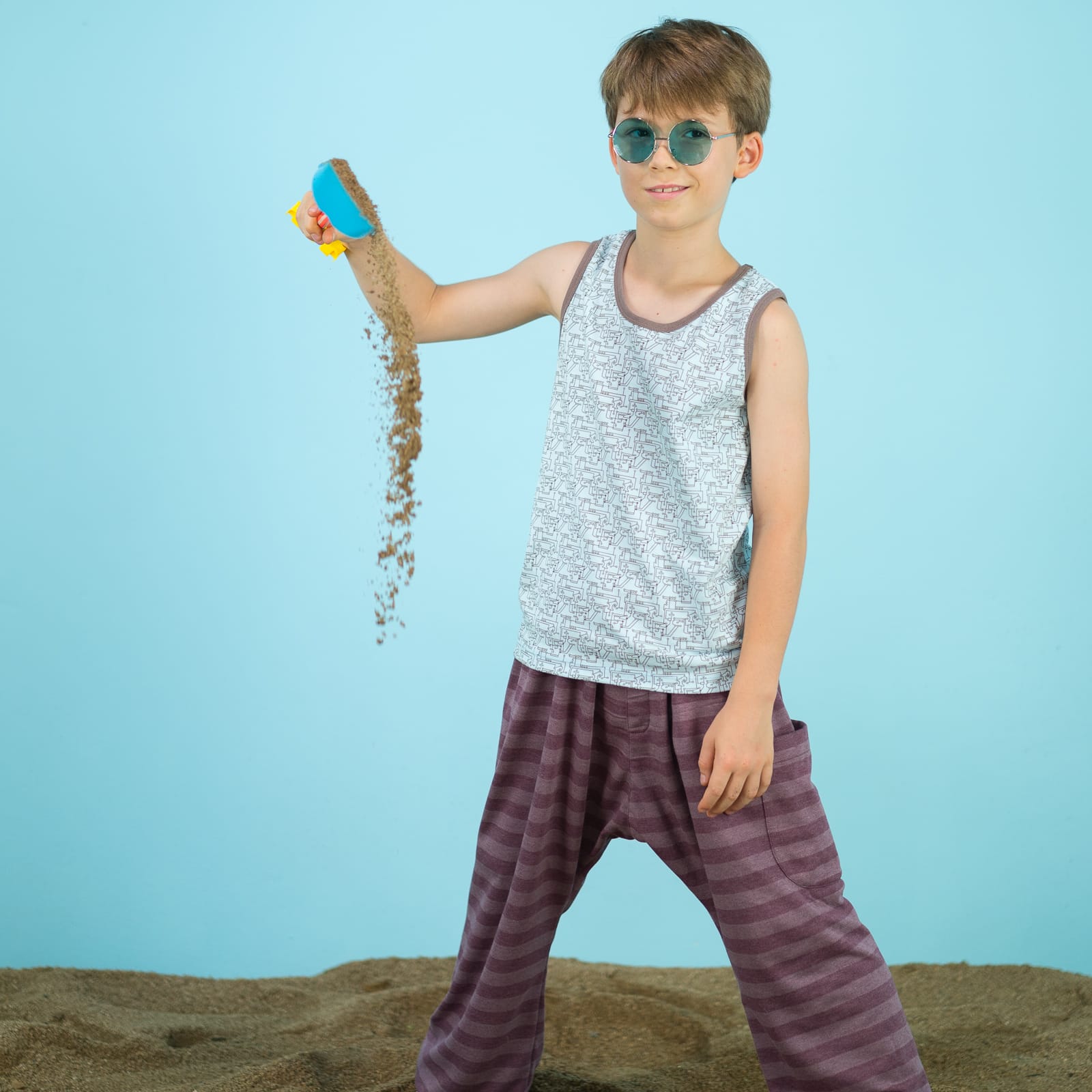 Trägershirt Hellblau – Bild 2