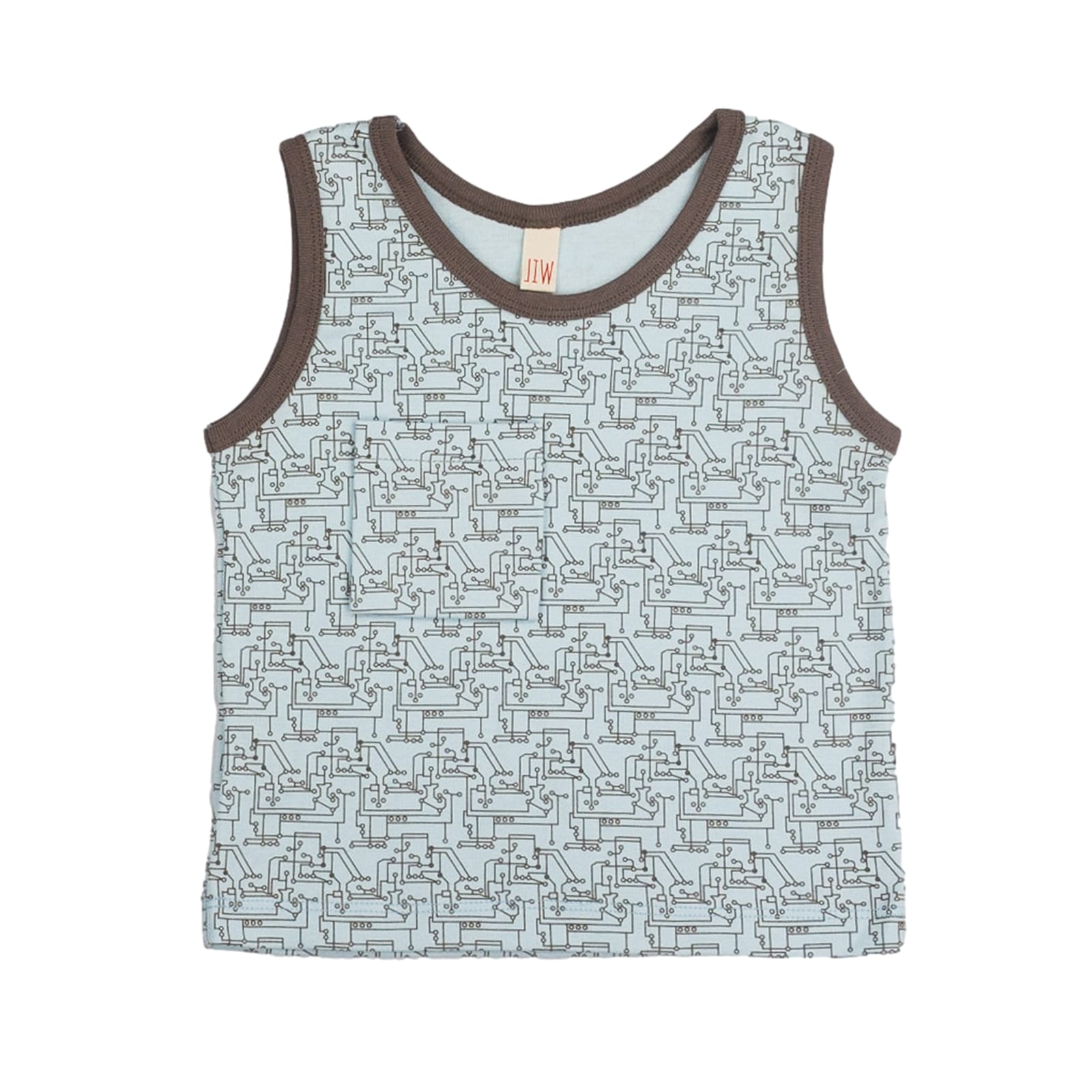 Trägershirt Hellblau