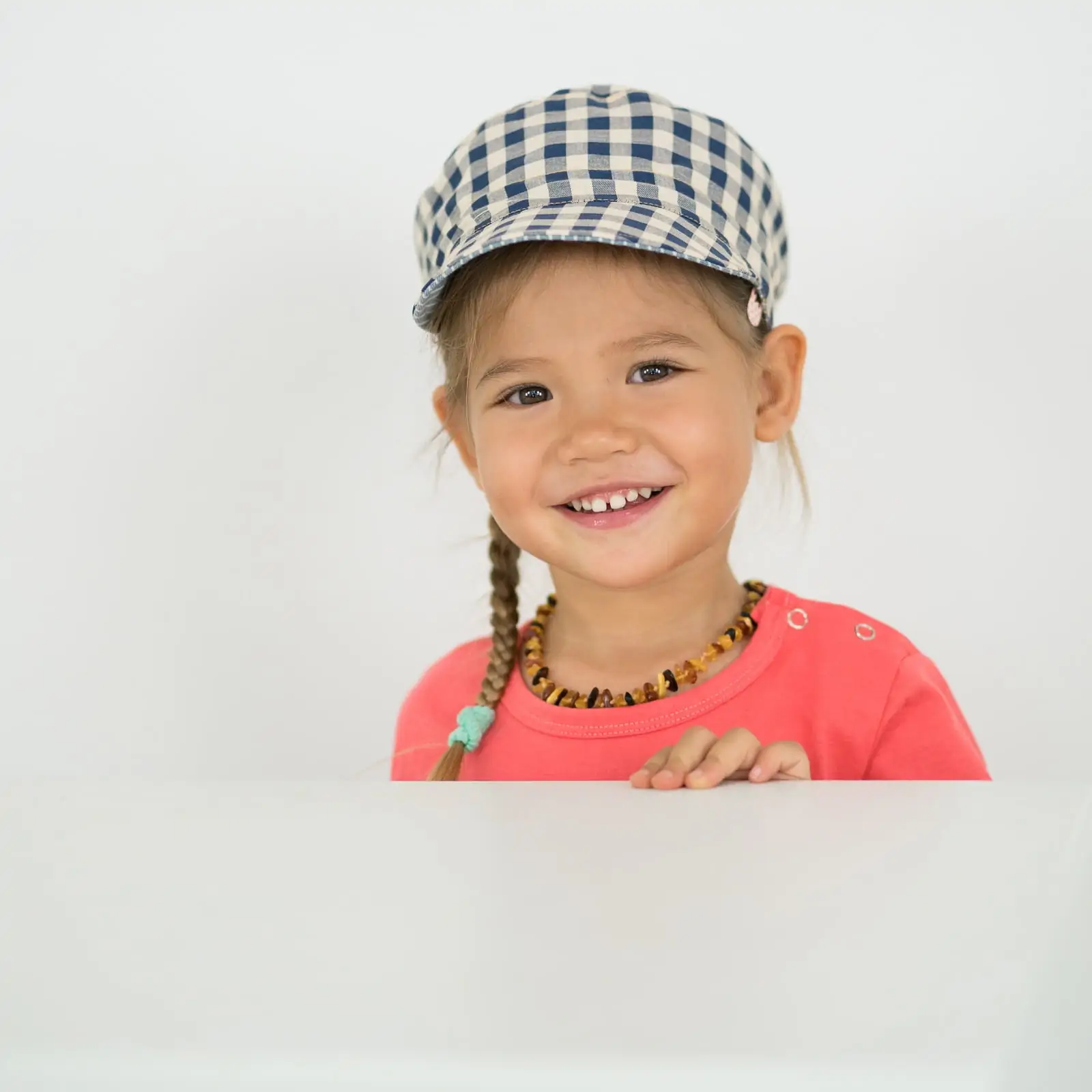 Cap Creme/Blau gestreift – Bild 3