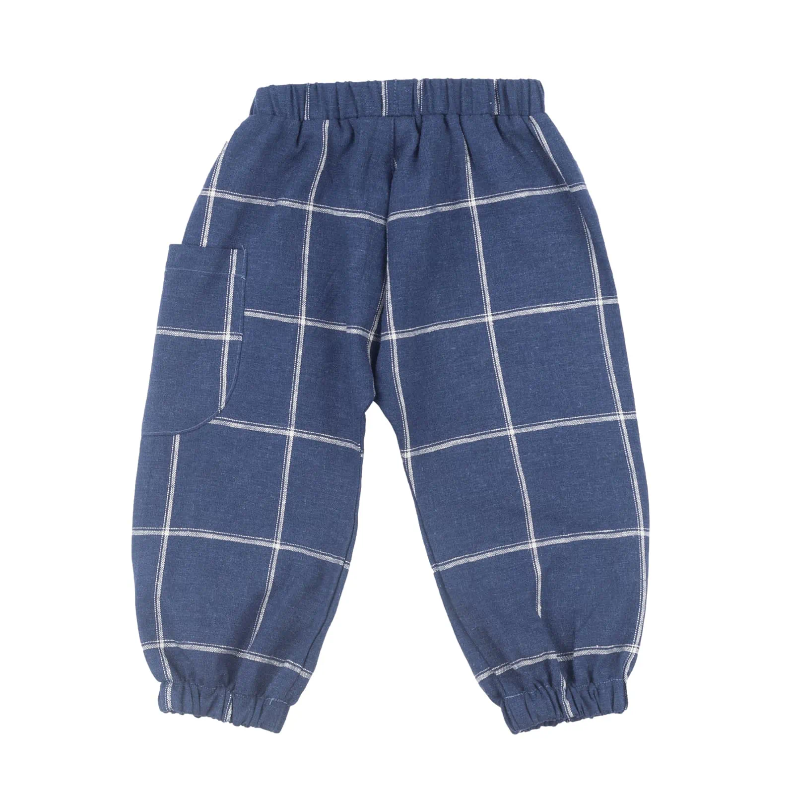 Haremshose Blau kariert Baby – Bild 3