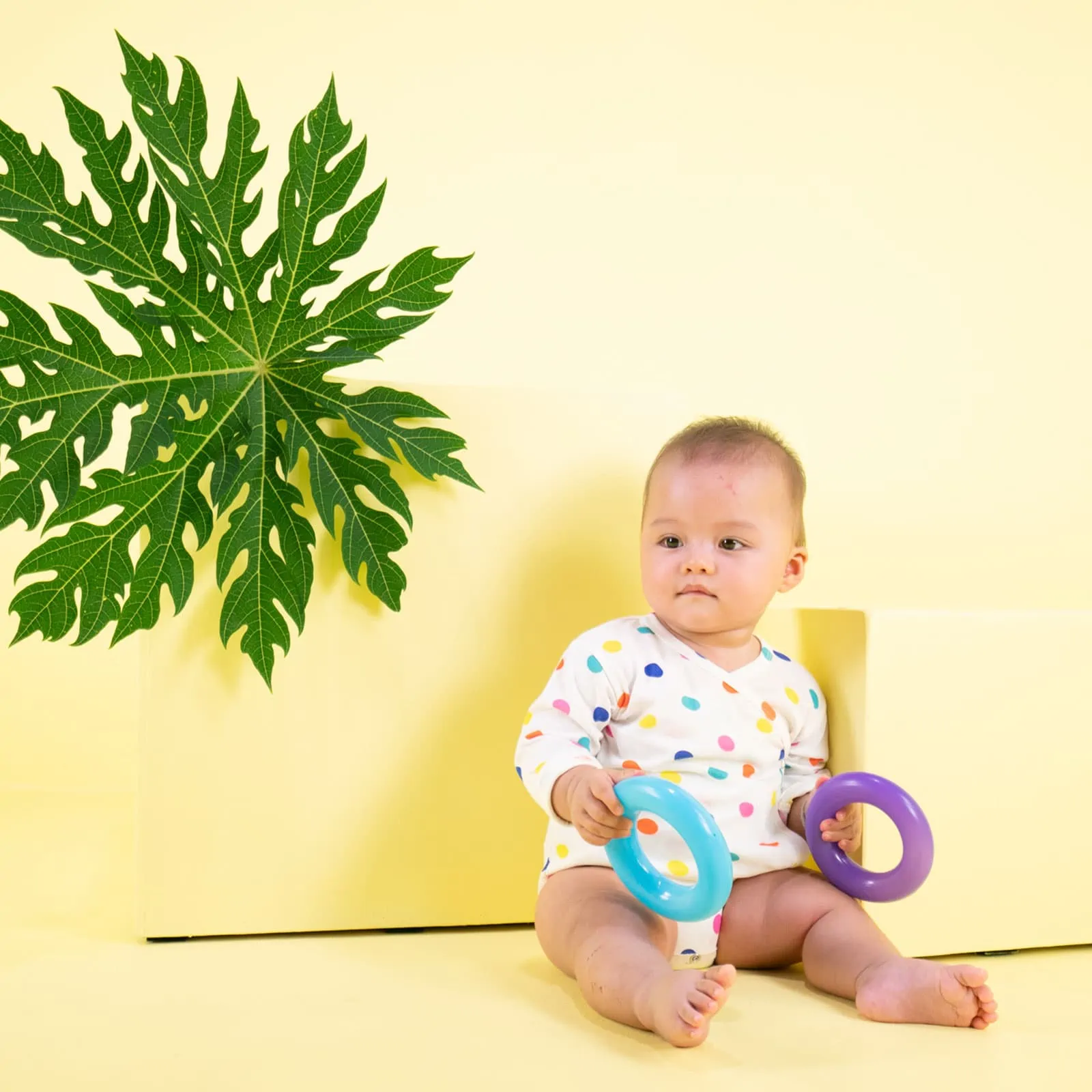 Baby Wickelbody mit Punkten – Bild 2