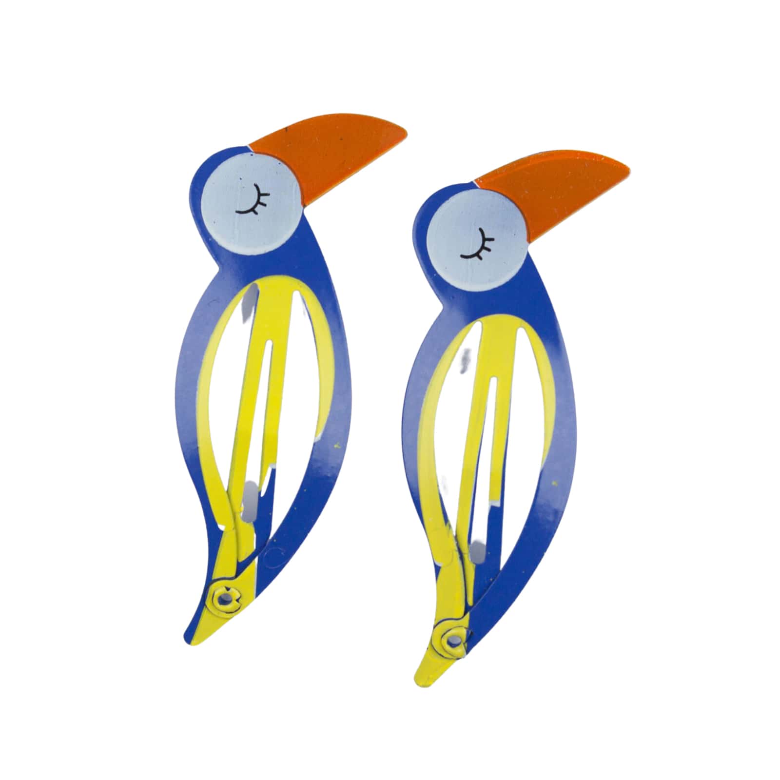 Haarspangen - Papagei Blau