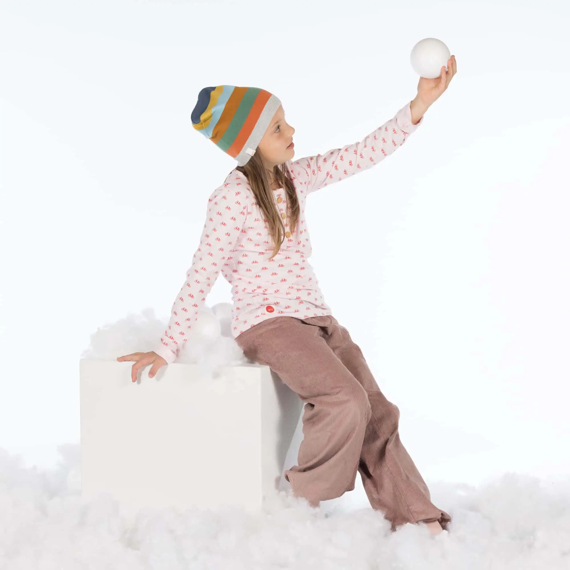 Langarm Shirt Bicycle Rosa – Bild 4