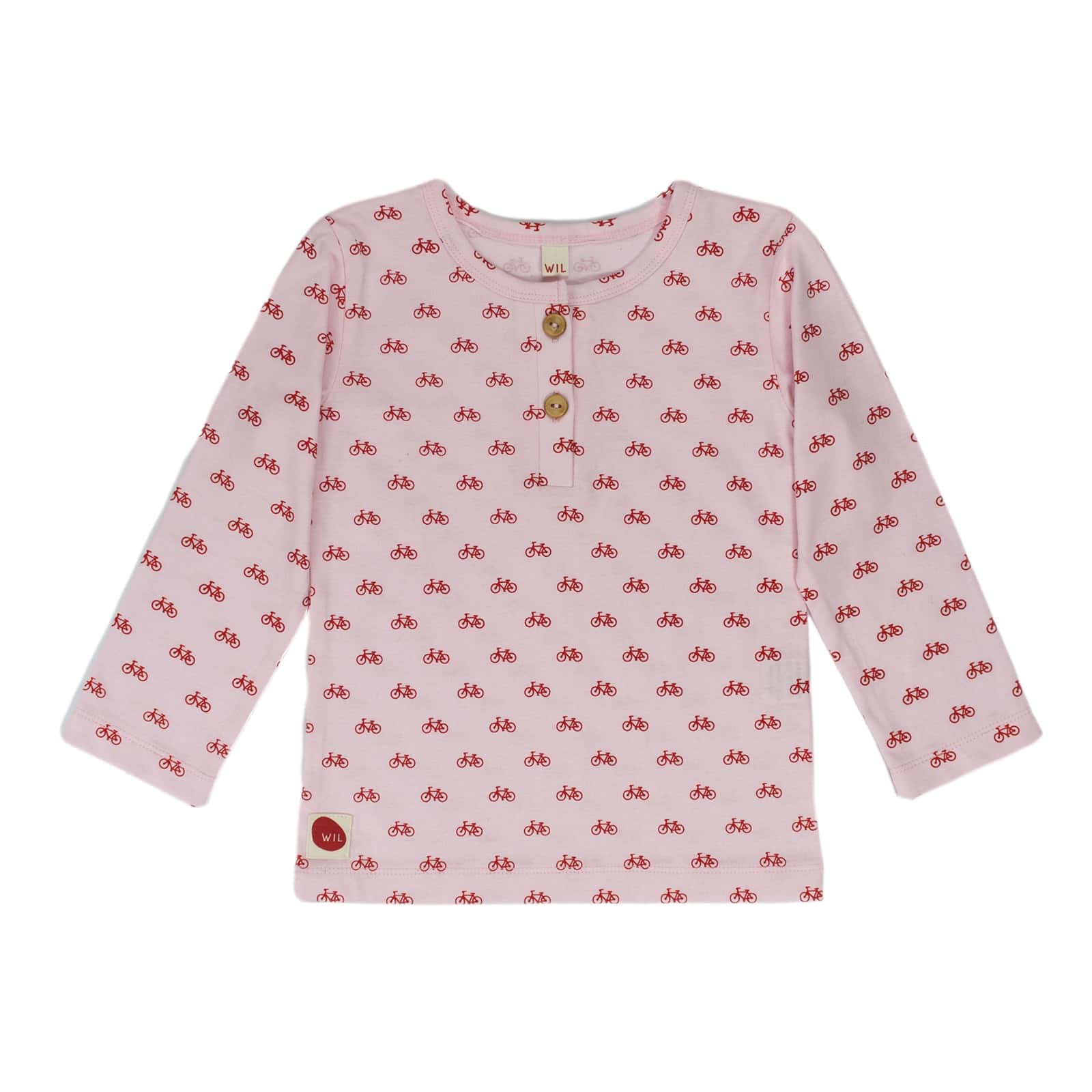 Langarm Shirt Bicycle Rosa