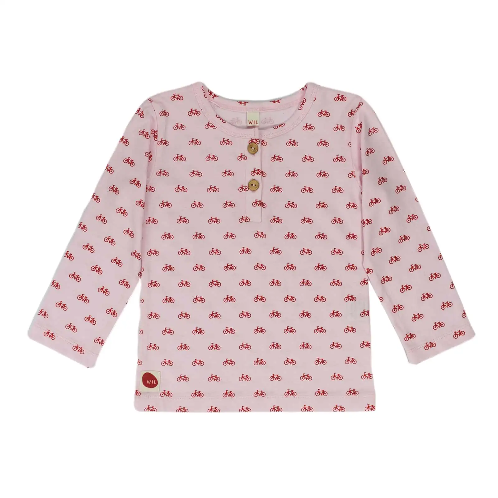 Langarm Shirt Bicycle Rosa
