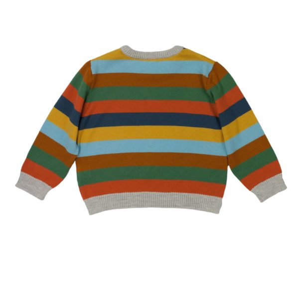 Strickpullover Unisex Gestreift Bunt Baby – Bild 6