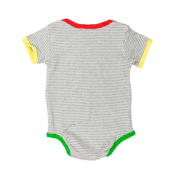 Baby Body Grau Gestreift – Bild 4