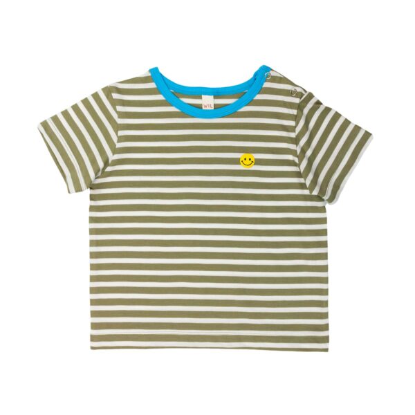 T-Shirt Olive Gestreift