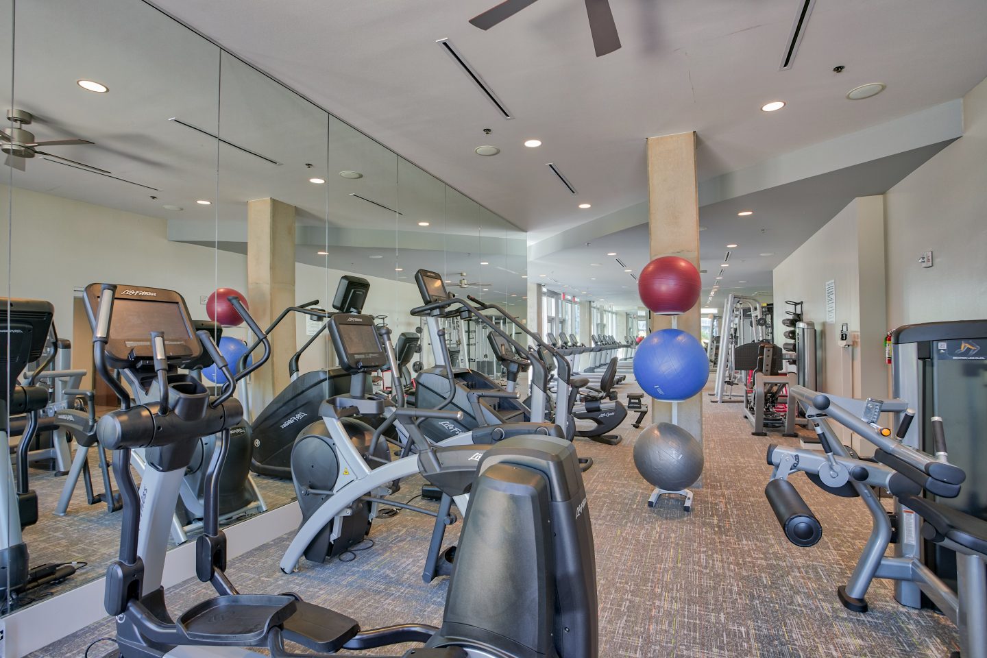 Fitness studio or yoga space at Glass House Dallas, Texas