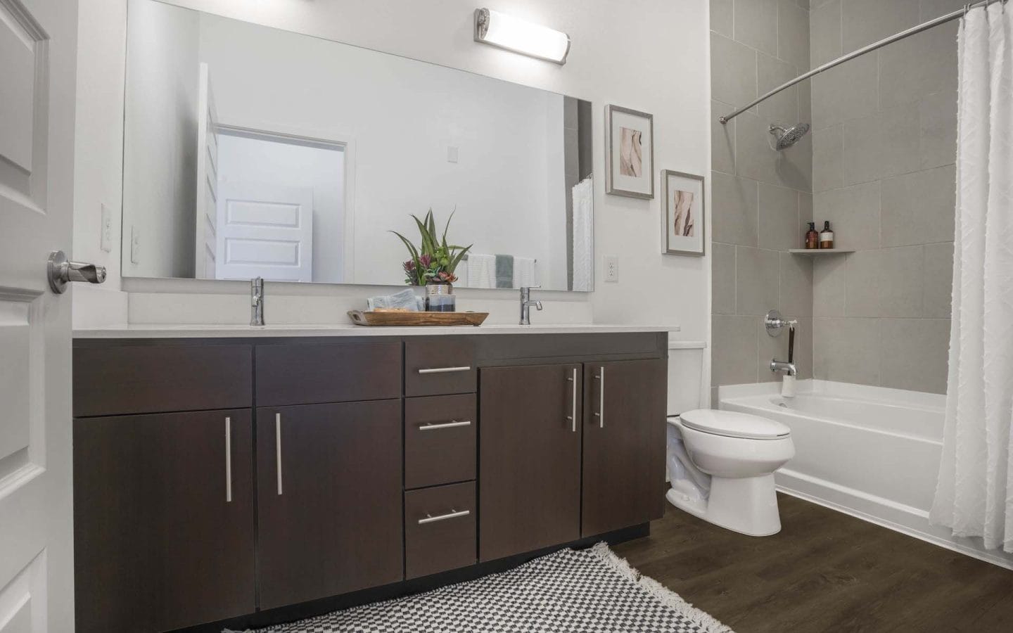 Bathroom with modern finishes at Windsor Mission Valley, 5080 Camino Del Arroyo San Diego, CA 92108