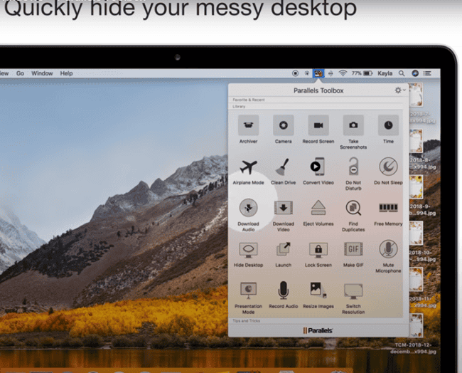 Hide Your Messy Desktop