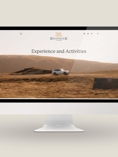 Desktop screen displaying animated work by web design agency Wonderlab.
