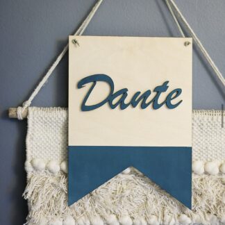 Vimpel - 3D namn med dopp