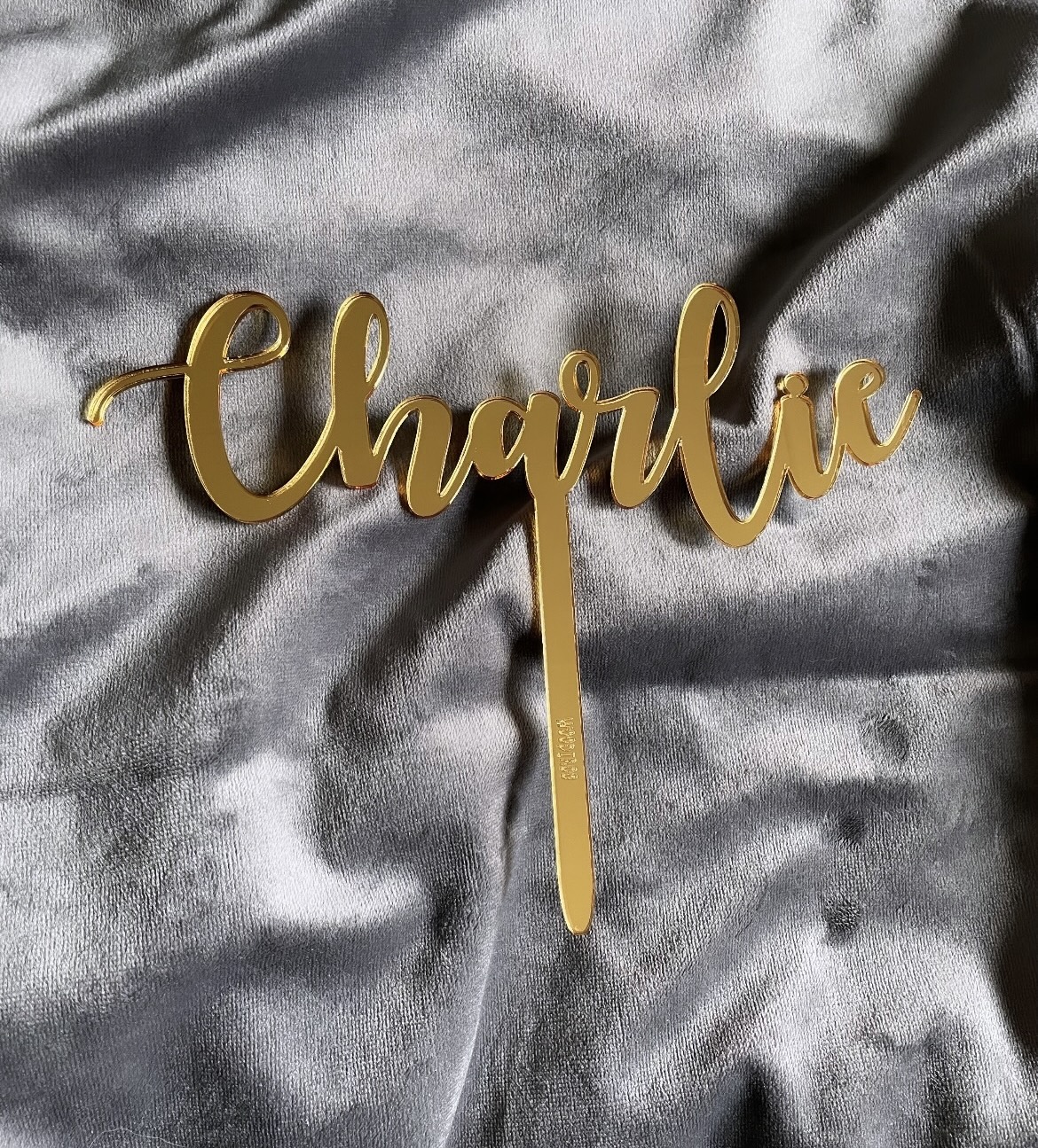 Caketopper akryl - Ett valfritt namn/ord - Bild 11