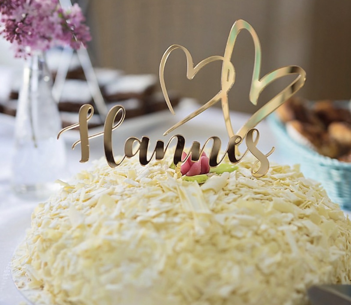 Caketopper - Hjärta - Bild 2