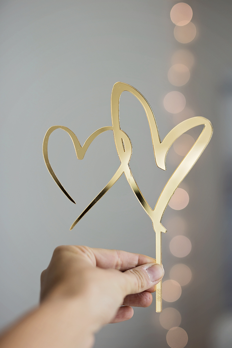 Caketopper - Hjärta - Bild 3