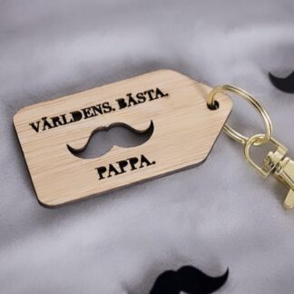 Personlig farsdag nyckelring