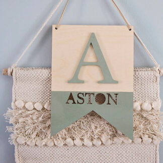 Vimpel - Bokstav och Namn