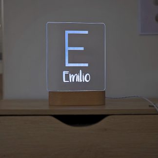 Personlig led-lampa med namn
