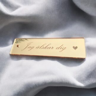 Gifttag - Liggande bricka